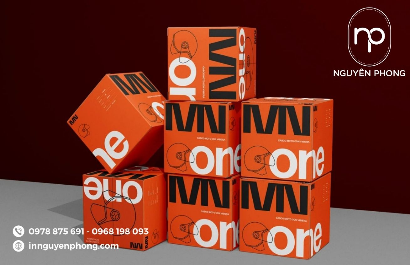 Mẫu hộp carton đựng mũ bảo hiểm đa dạng 